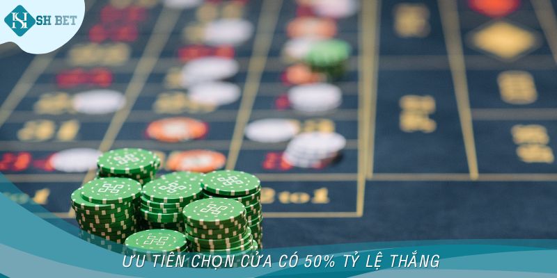 Ưu tiên chọn cửa có 50% tỷ lệ thắng