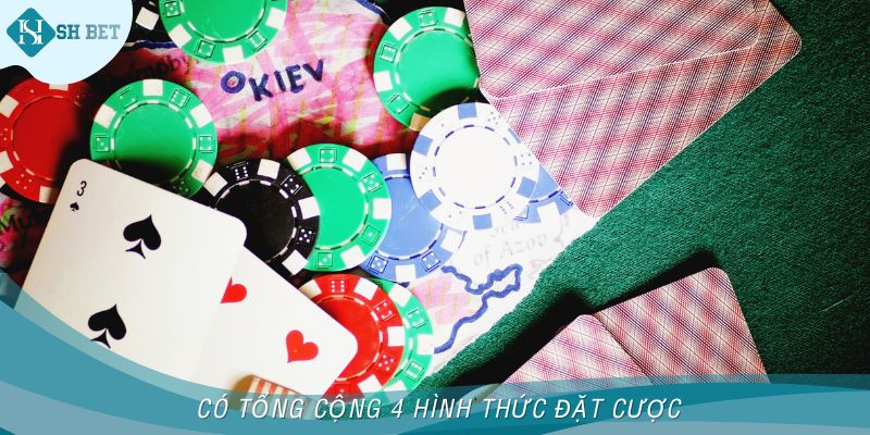 Có tổng cộng 4 hình thức đặt cược